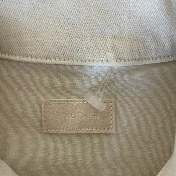 Mother The Puffy Bruiser bottom Frey denim mini dress in second chance - Picture 8 of 16